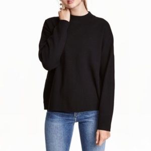H&M Black Mock Neck Sweater